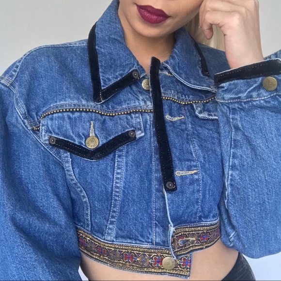 80s guess jean jacket